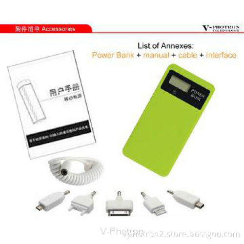 6000mah USB mobile charger power bank for phone